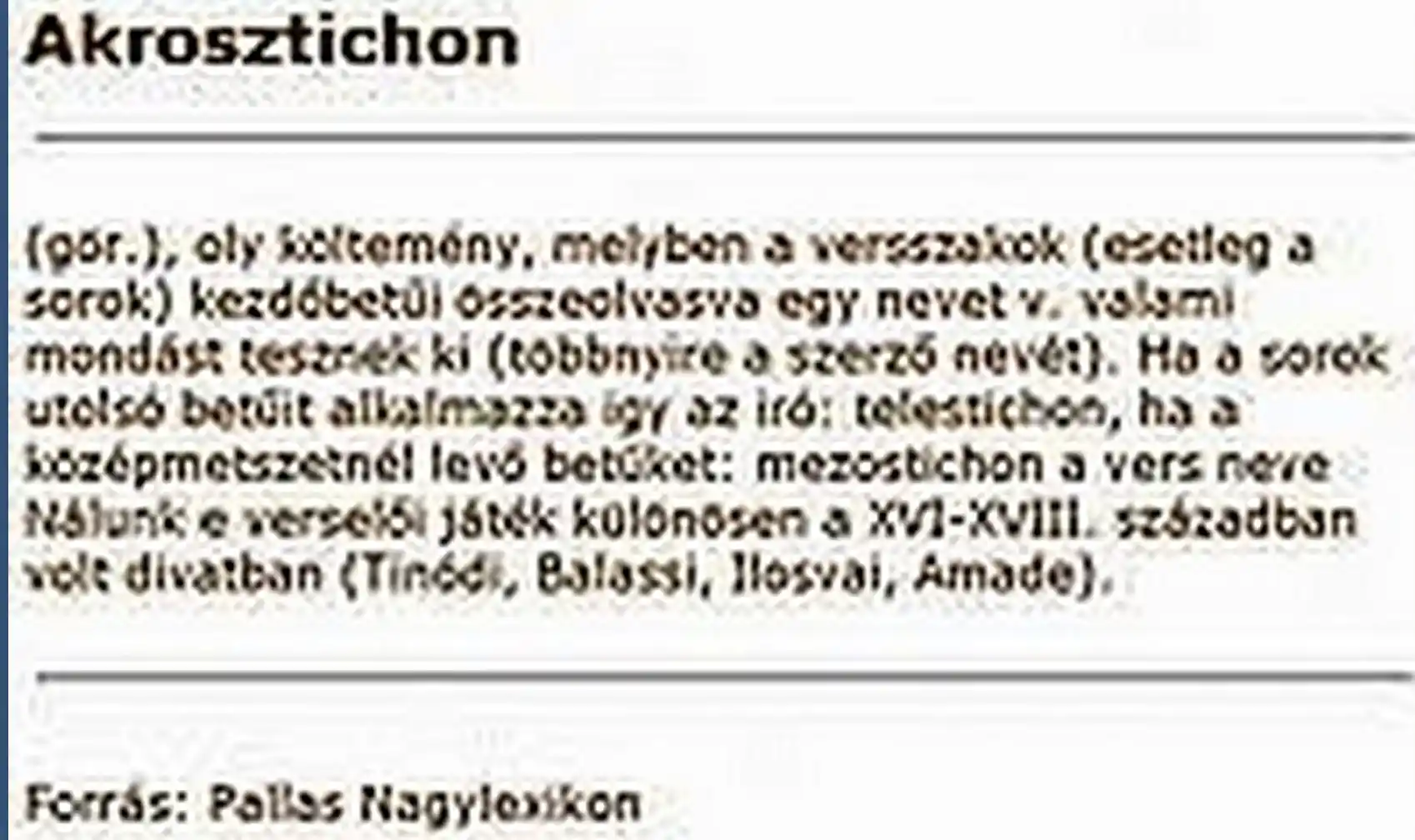 Akrosztichon